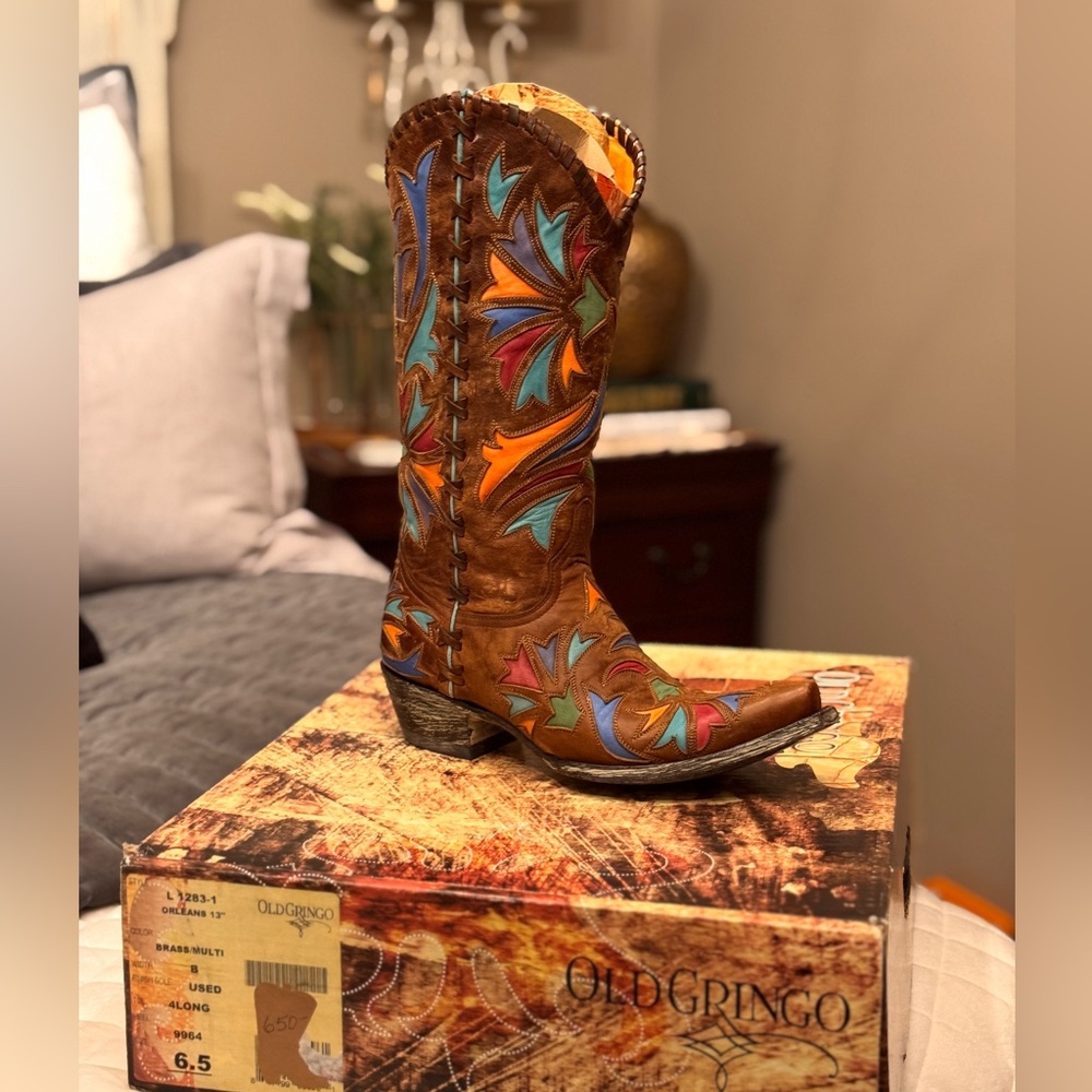 Old Gringo Multicolor Embroidered Ankle Boots
